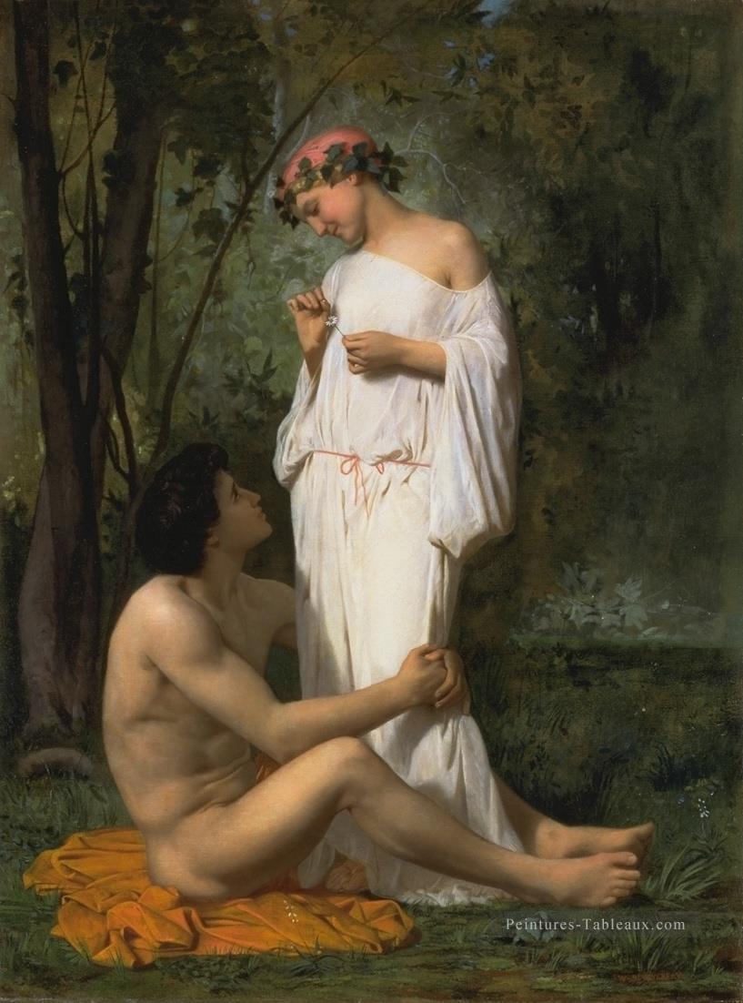 Idylle 1851 William Adolphe Bouguereau Peintures à l'huile